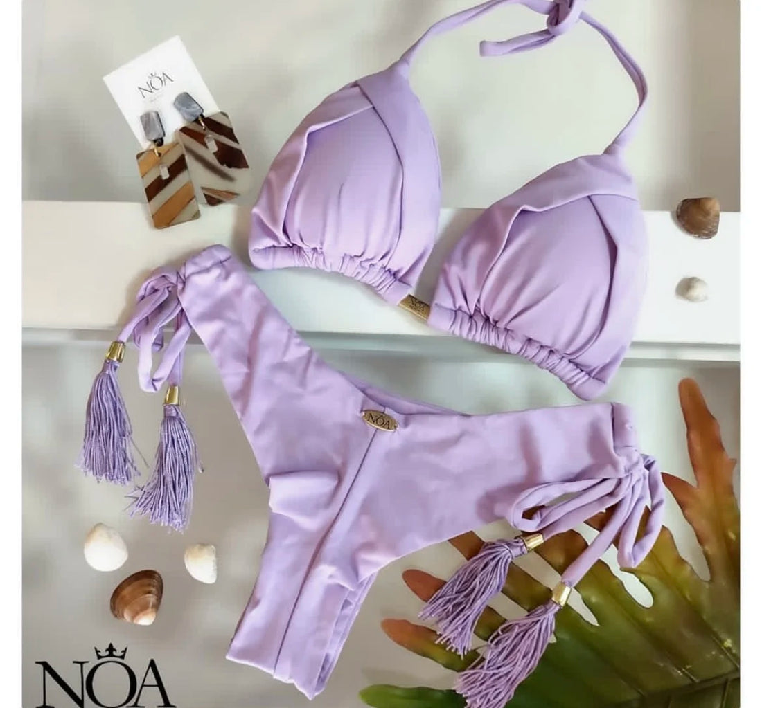 Triangle Bathing Suit for Women Brazilian Bikinis Halter - Norellé
