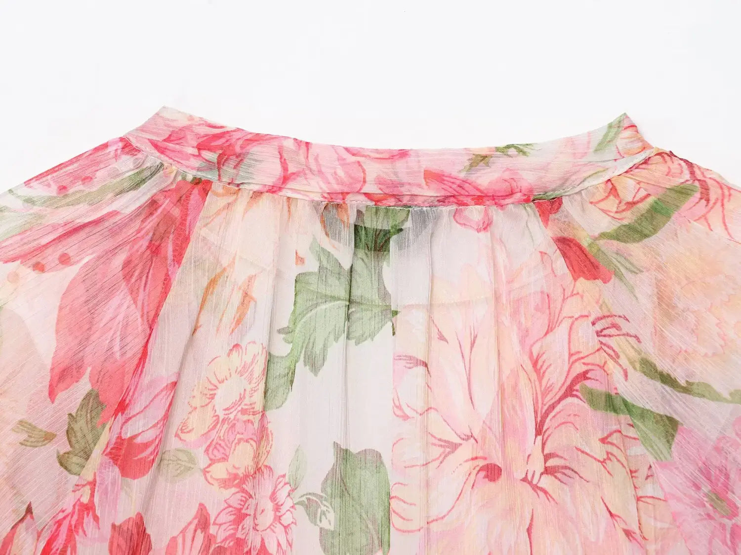 Women Blouse V-Neck Tiered Long Sleeve Loose Shirts Vintage Style