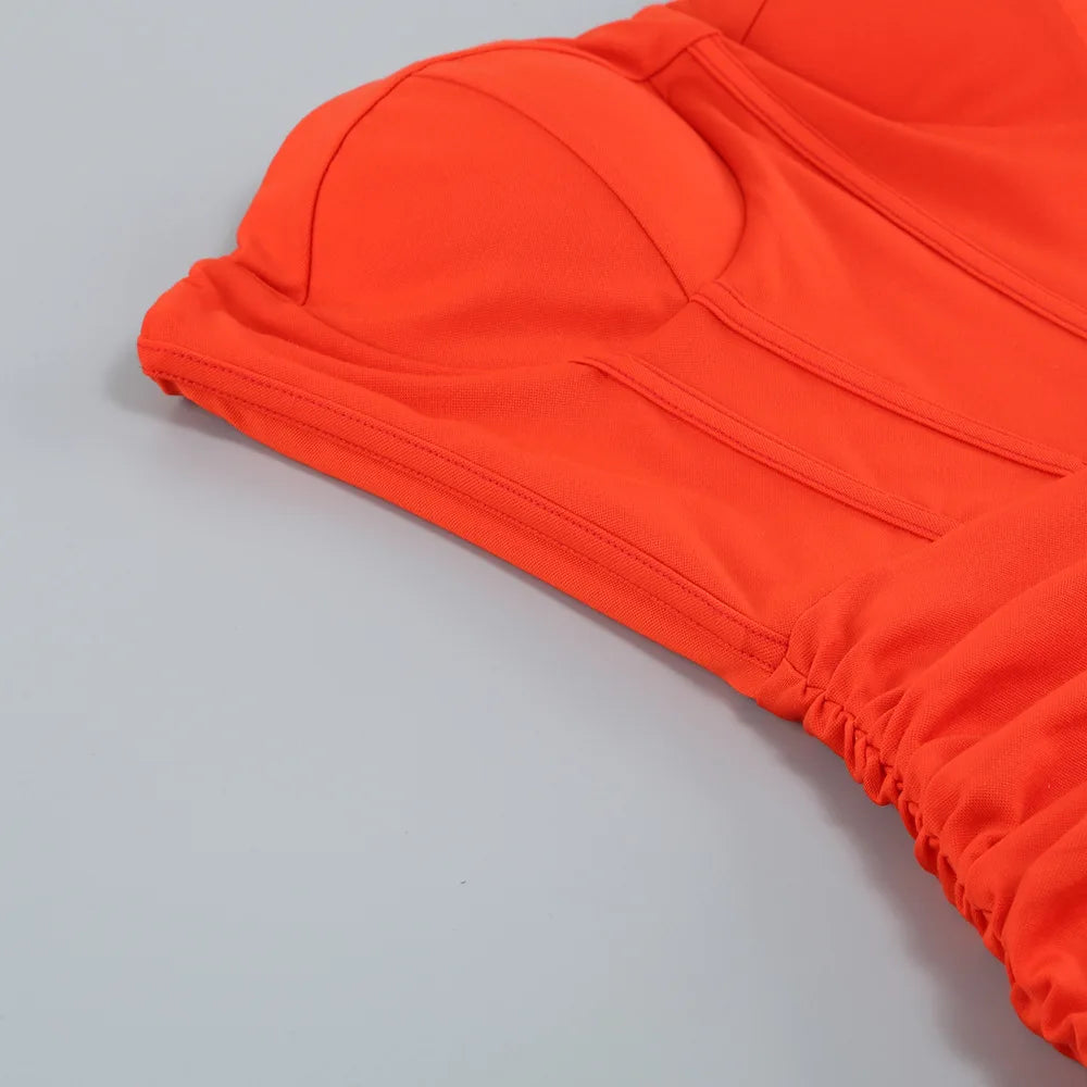 Luxury Evening Gown Strapless Banquet Dress