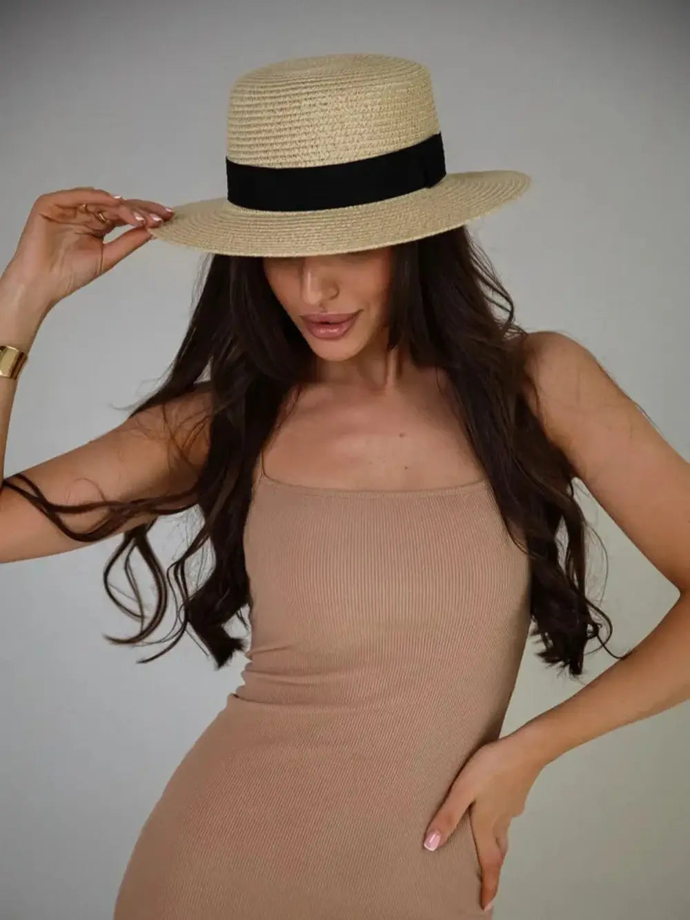 Natural Grass Woven Straw Sunshade Hat