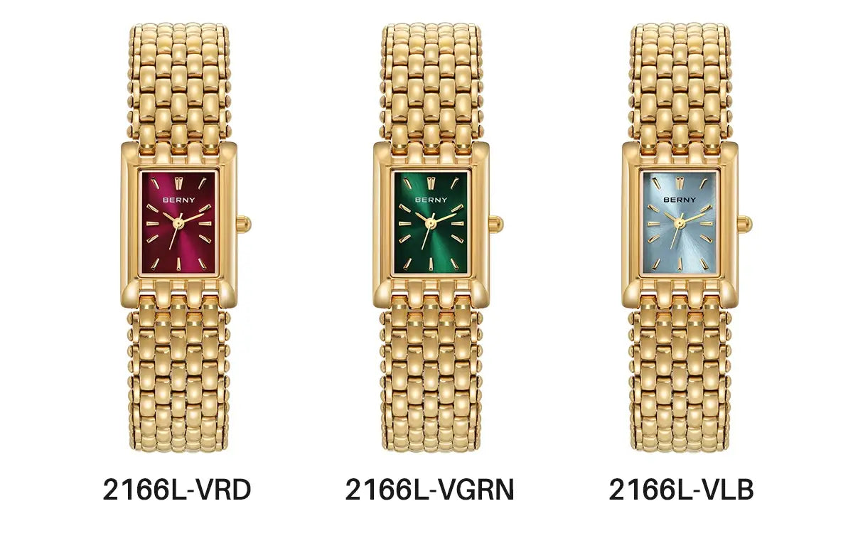 Gold Watch Exquisite Square Casual Women Stainless Steel