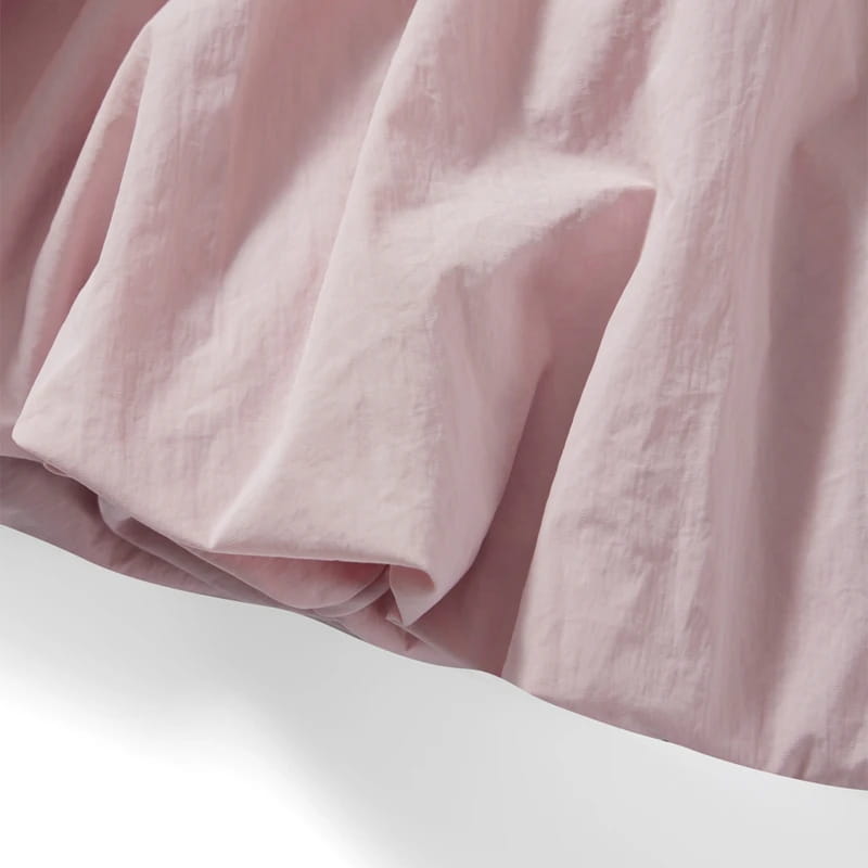 Vintage Loose Fitting Elastic Waist Short Skirt