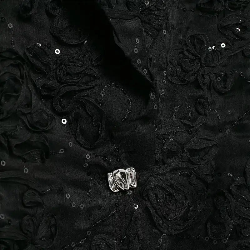 Solid Lace Loose Women Jacket