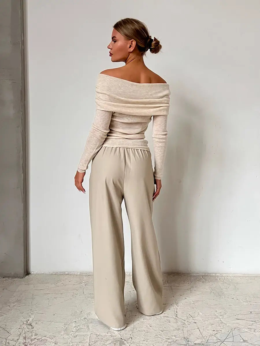 Women Knitted Wool T-shirt