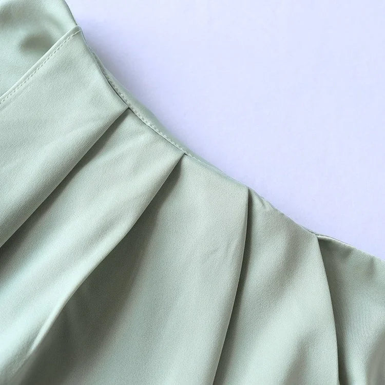 Satin 2 Piece Set Women Summer Beach Vacation Outfit