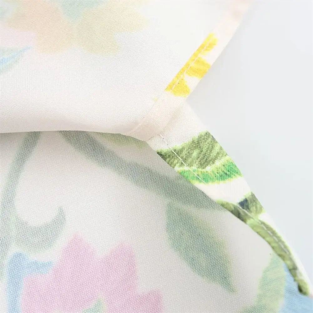 Women’s Simple and Elegant Flip Collar Printed Shirt Mid Waist Straight Leg Pants Casual Set