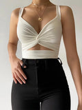 Women Sleeveless Short Crop tops Ladies Vest Casual Tank Top - Norellé