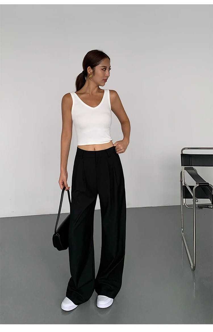 High-waisted Wide-leg Suit Pants Women’s