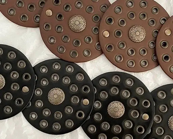 Vintage Rivet Patchwork Design Wide Belts For Women