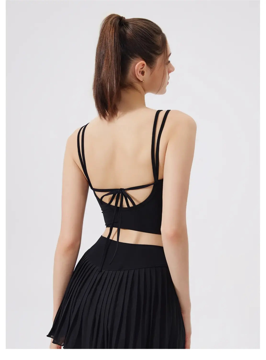 Women Yoga Back Thin Cross Straps Tank Top