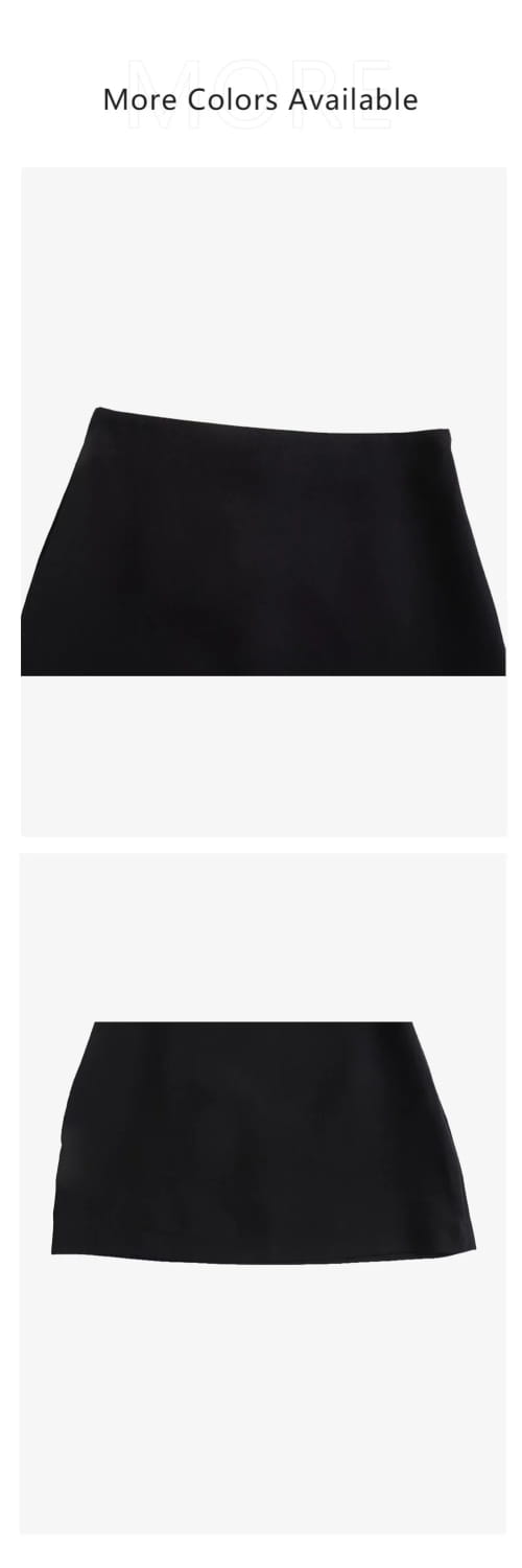 Women’s Wear Button Decoration Slim Fit Tank Top High Waist A-line Skirt Short