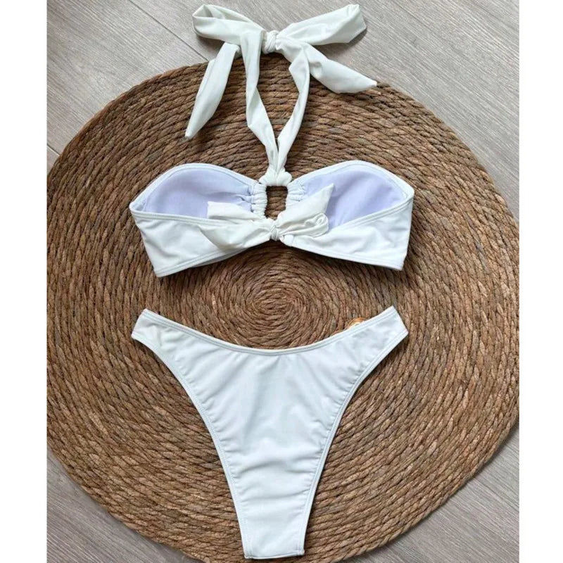 White Bikinis Women's Swimwear