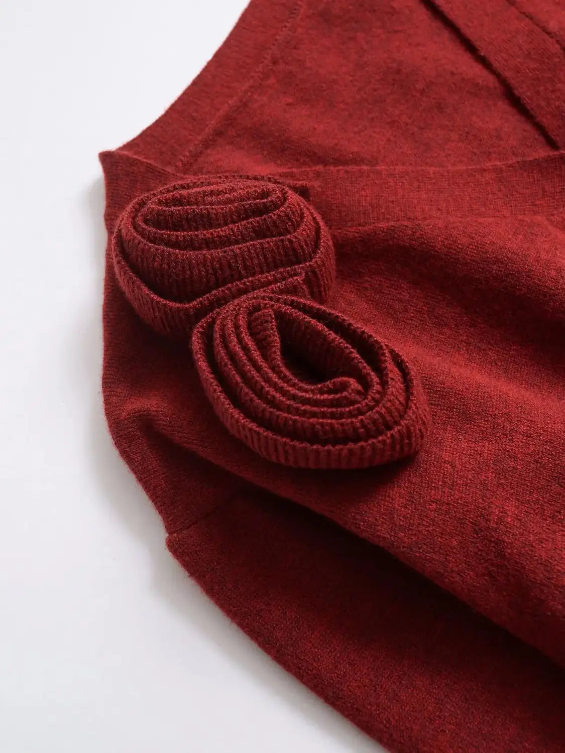 Women’s 3d Flowers Slim Fit Cropped Cardigan V-neck Long Sleeve