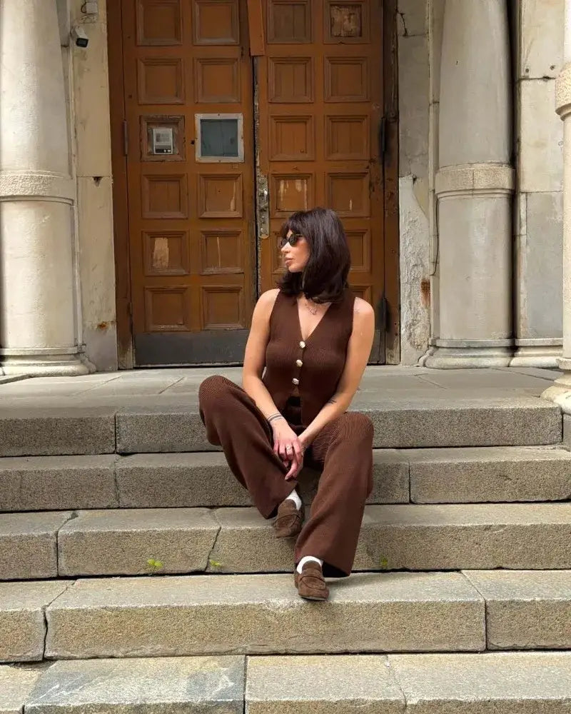 Knit Pant Sets Women