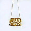 Trendy and Cool Gold Glitter Chain Bag