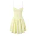 Elegant Women Fishbone Waist Shaping Sling Mini Dress - Norellé