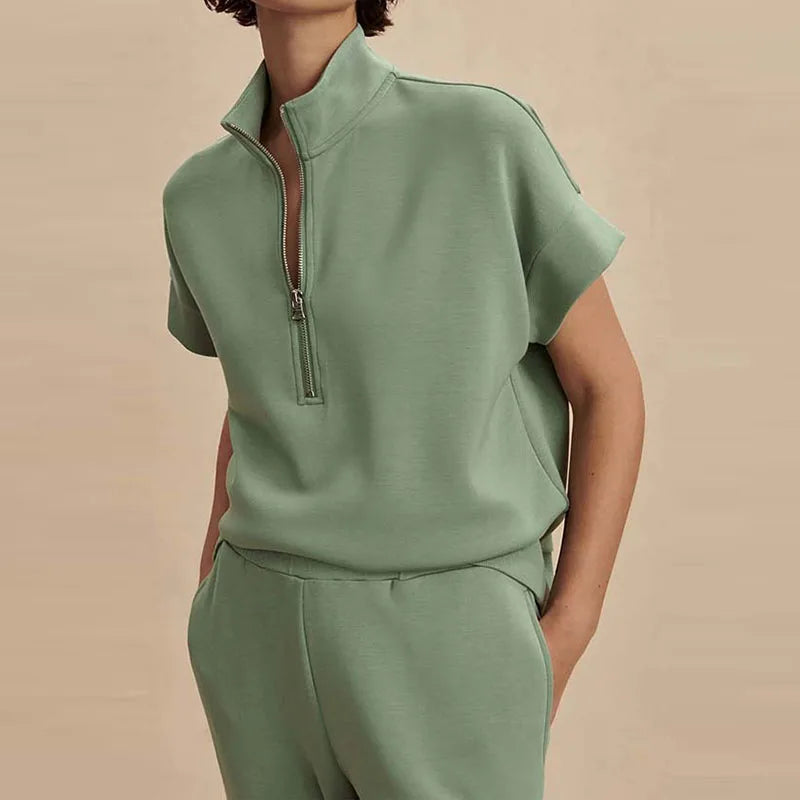 Casual Suit High Waist Set