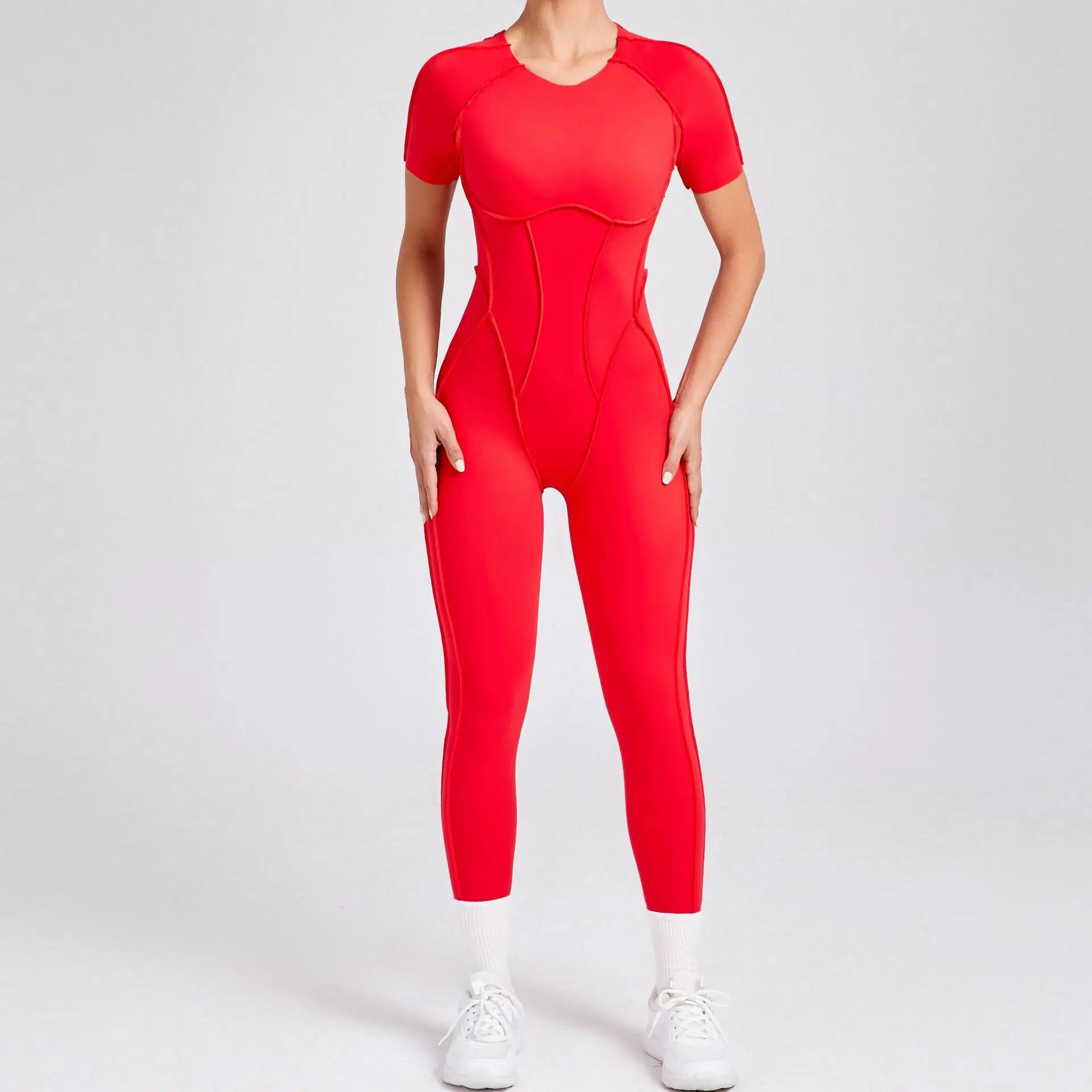 Women’s Sports Bodysuit Kit Yoga Fitness Jumpsuit