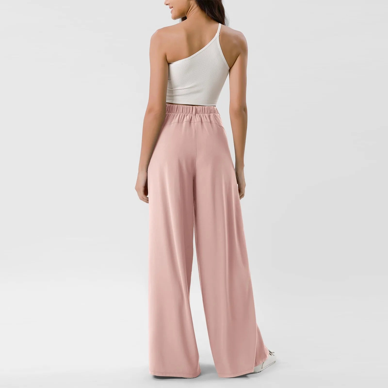 Hanging High Waisted Wide Leg Pants