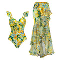 Women's V-Neck Floral Swimsuit - Norellé