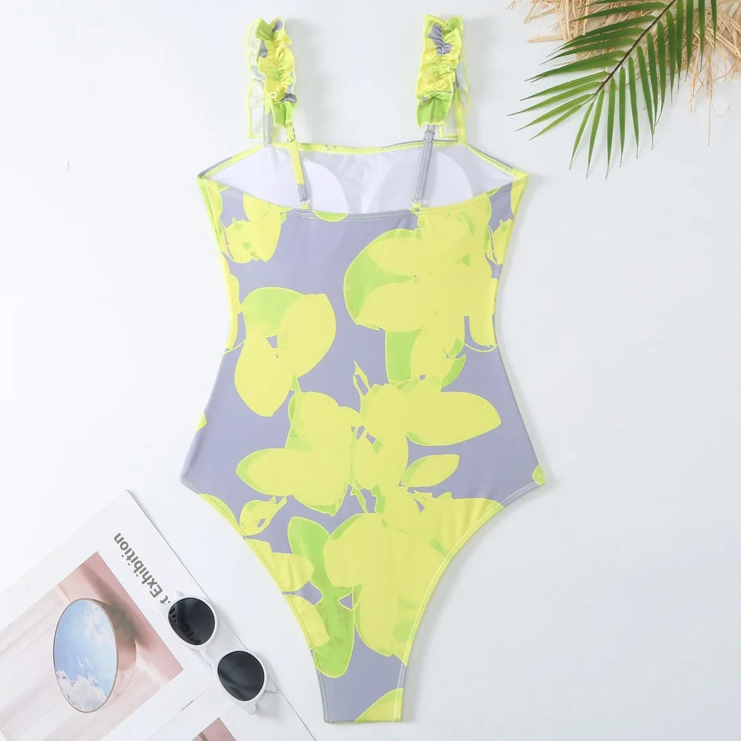One-piece Fashionable  Swimsuit Women Slimming Chiffon Skirt Swimsuit Set - Norellé