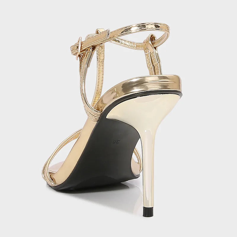 Leopard Pointed Toe Thin Heel Women