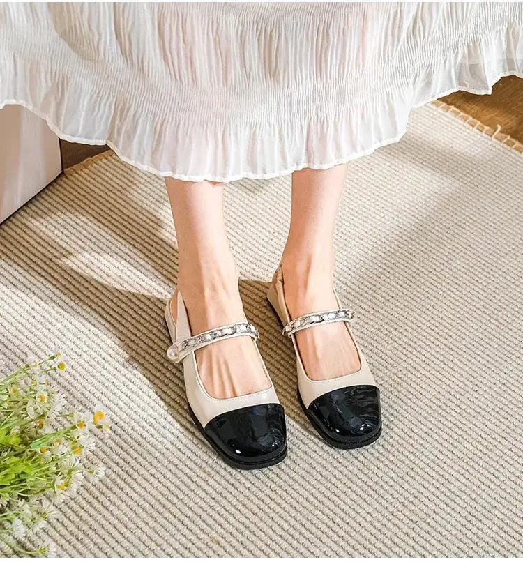 Women’s High Heels Round Head Vintage Shoes