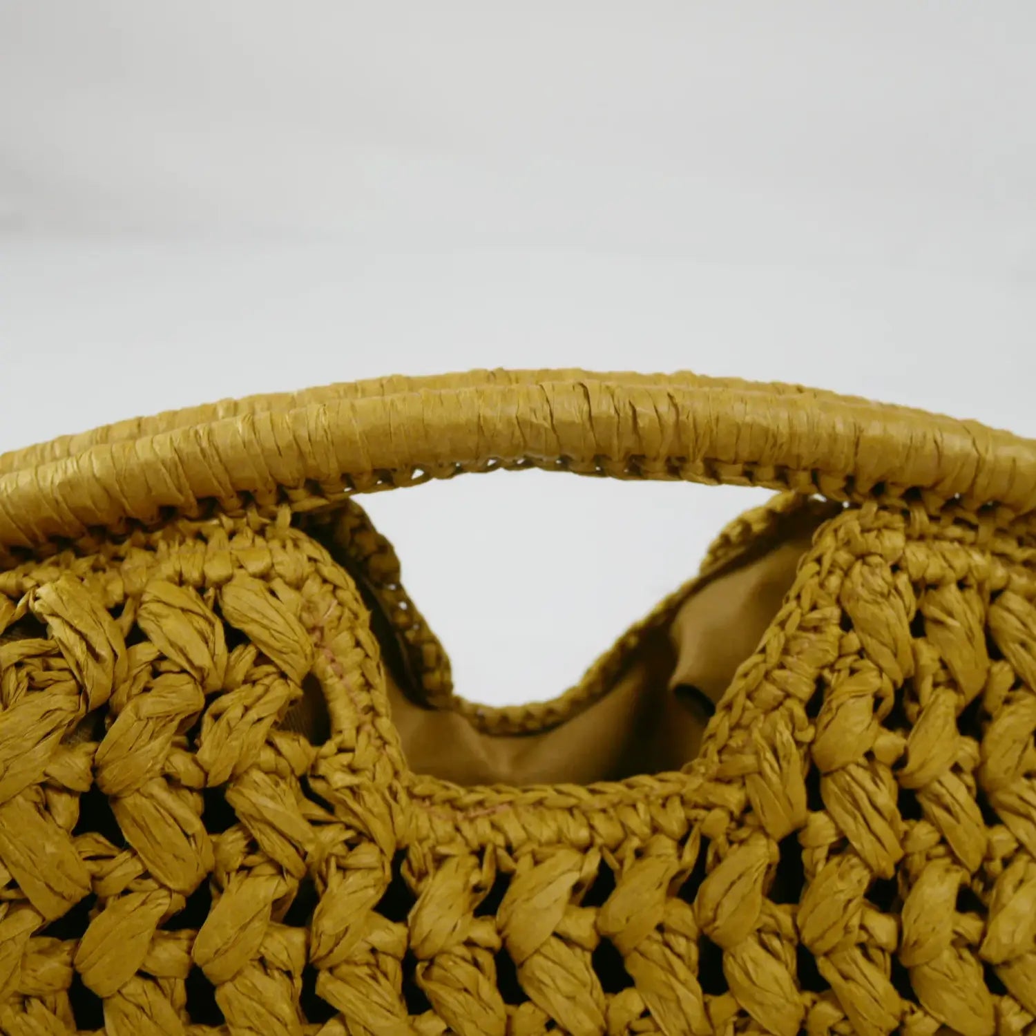 Elegant Ladies Chain Woven Handbag Straw Shoulder Bag