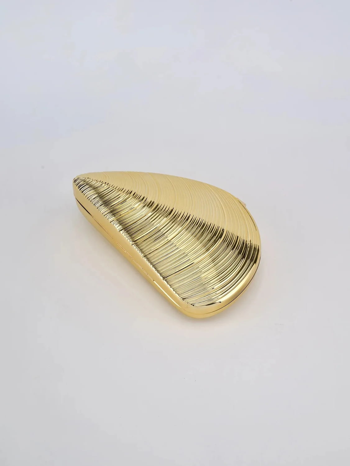 Retro Golden Silver Metal Large Shell Acrylic Bag