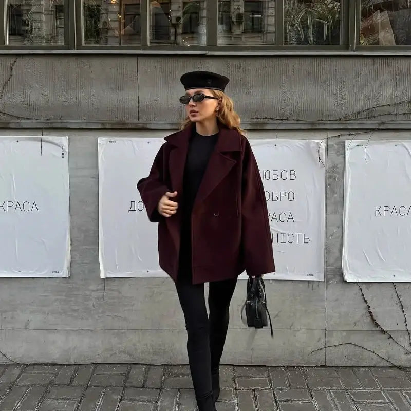 One Button Women’s Coat