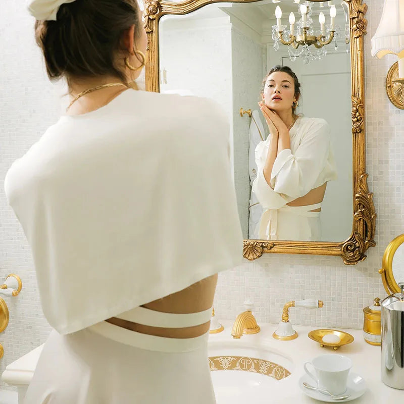 Lace Up Mini Skirt Set For Women V Neck Long Sleeve Button Top High Waist