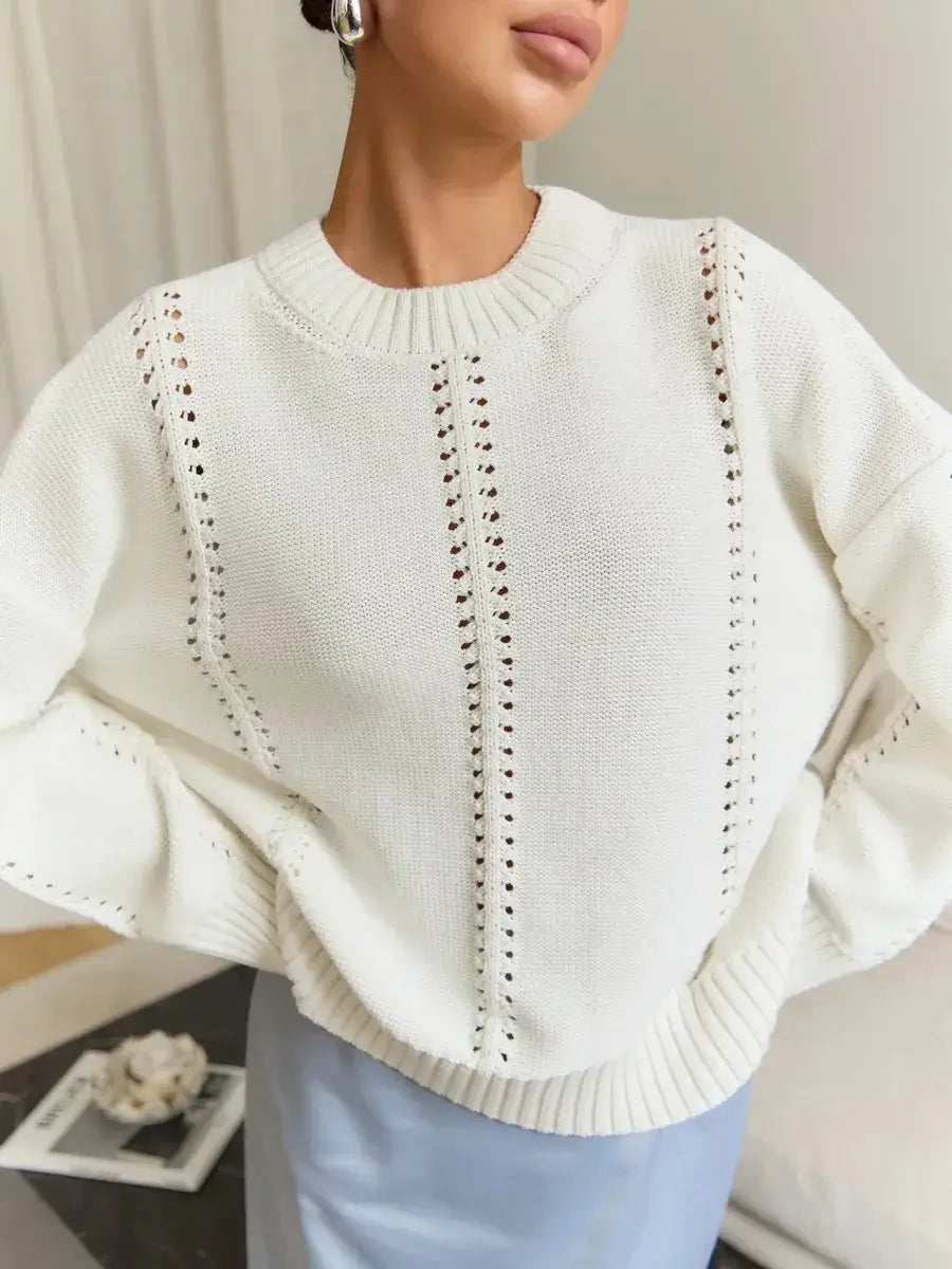 Casual Hollow Out Sweater Women