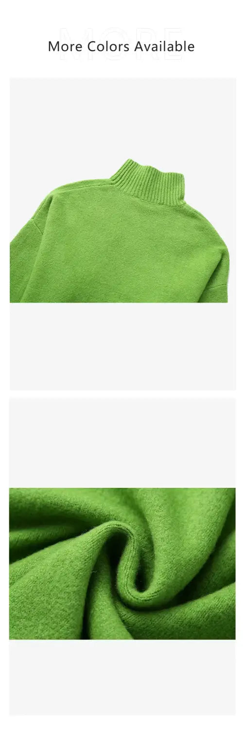 Women’s Half High Neck Soft Knit Pullover Sweater