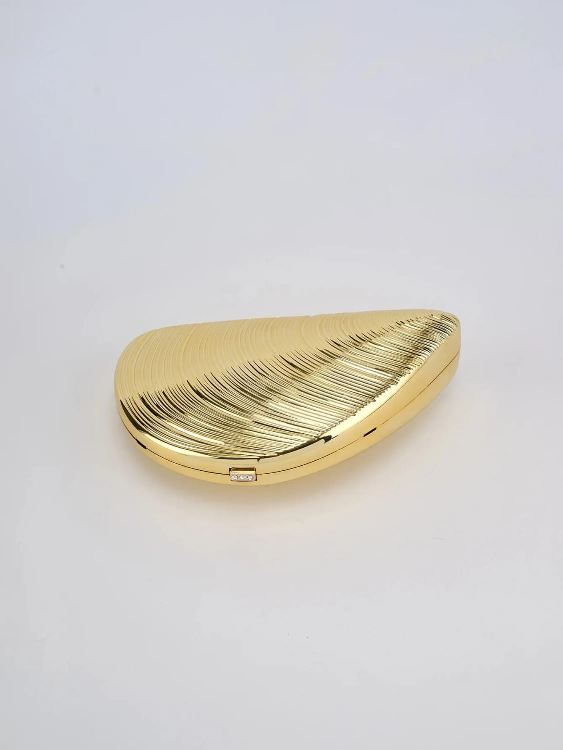 Retro Golden Silver Metal Large Shell Acrylic Bag