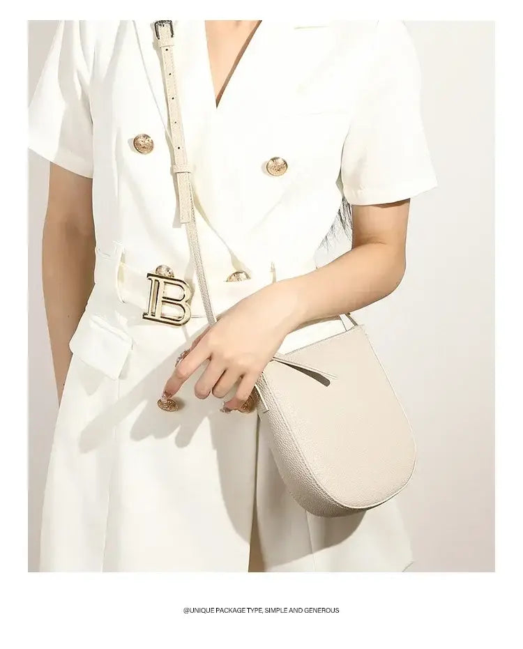 Genuine Leather Real Cowhide Women’s Versatile Fashion Phone Bag