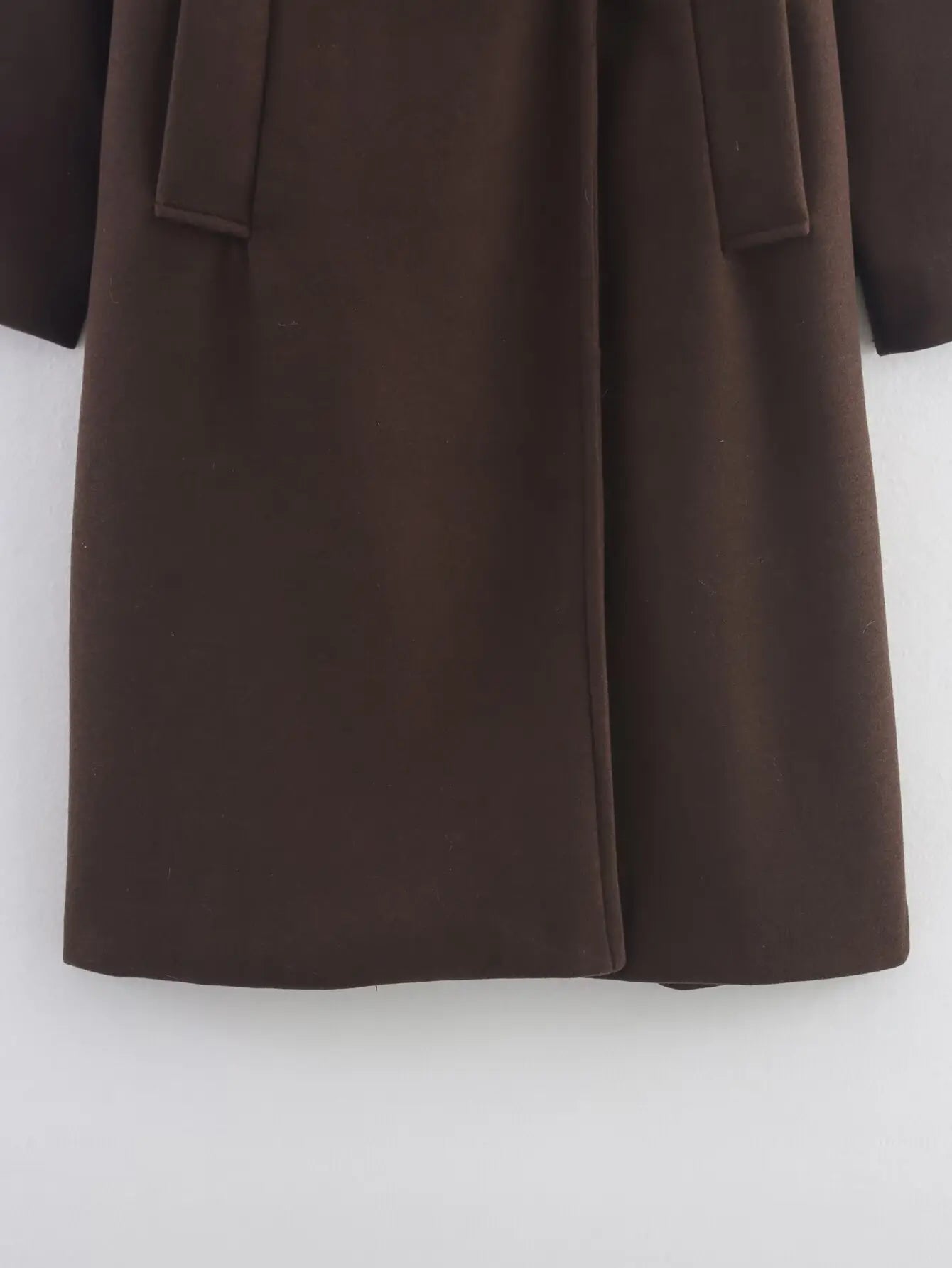 Autumn Winter Soft Loose Lapel Long-sleeved Woolen Coat Jacket