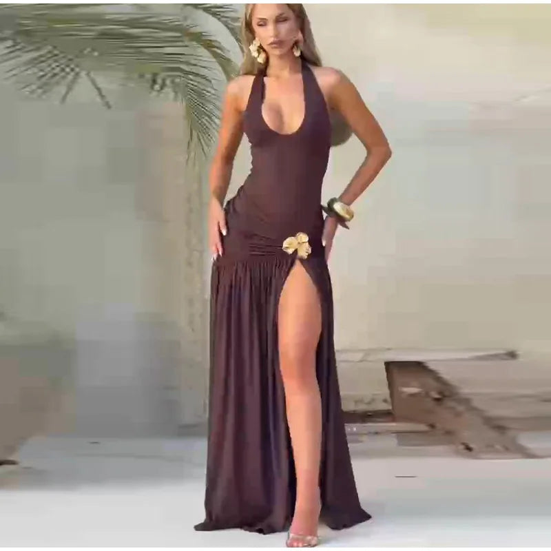 Jumpsuit Half Skirt Women Set Backless