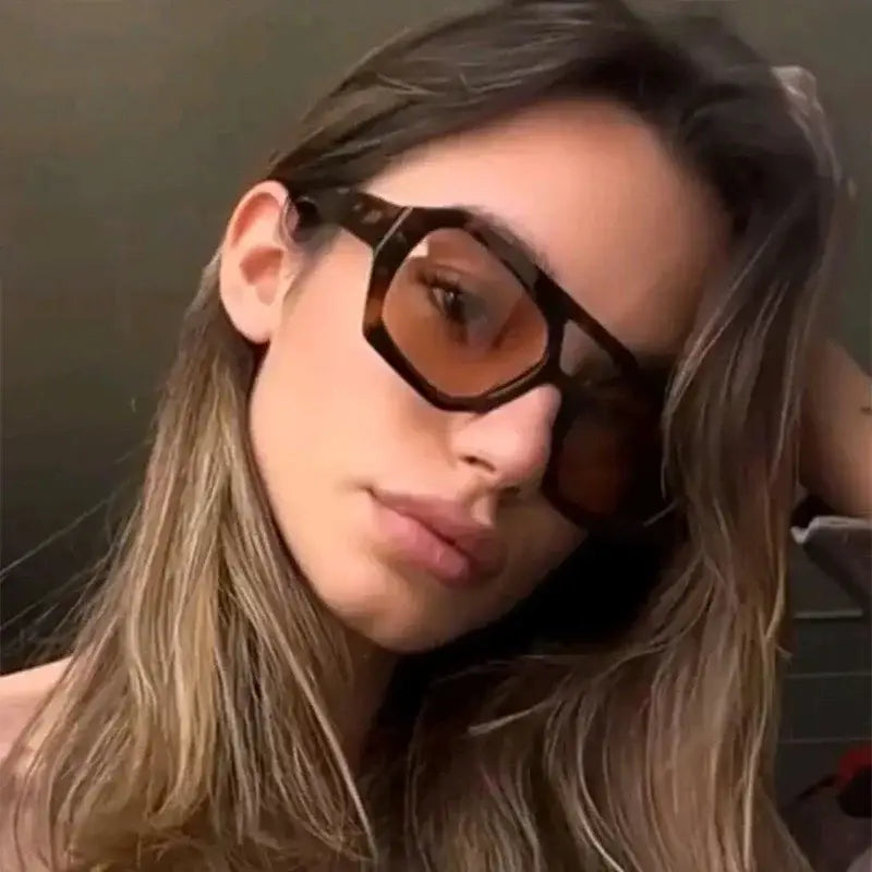 Fashion Sunglasses Designer Colored Lenses Sun Shade Glasses for Women