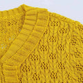 Women's Slim Fit Knitted Cardigan V-neck Long Sleeve