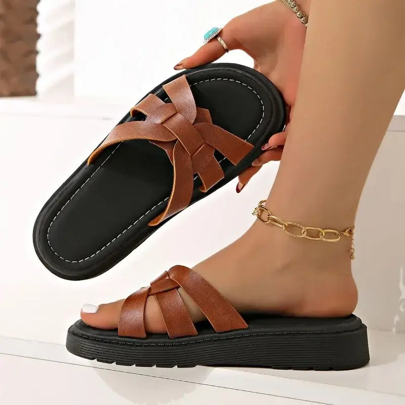 Women Slippers Open Toe Casual Shoes