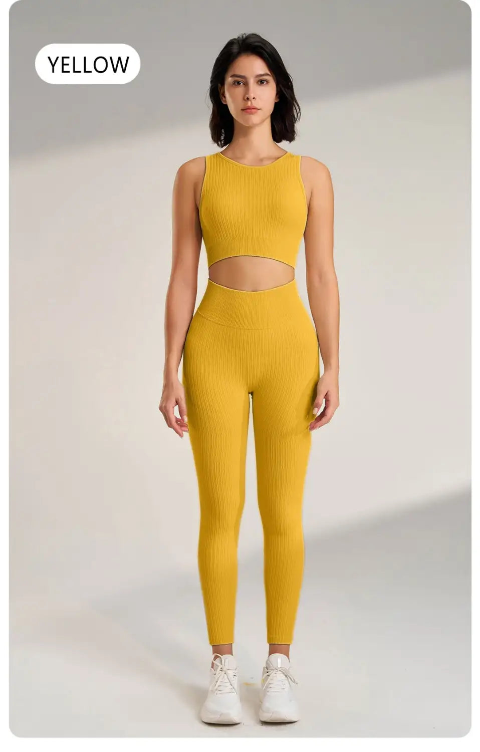 Women’s Sports Fitness Suit Yoga Running Shock Bra Underwear Slim Leg Lift Hip Tight