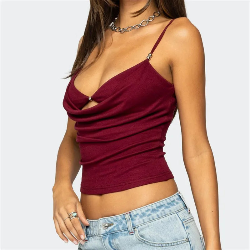 Women Camisole Spaghetti Strap Casual Tank Top