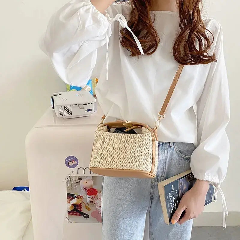 Straw Crossbody Bag For Women