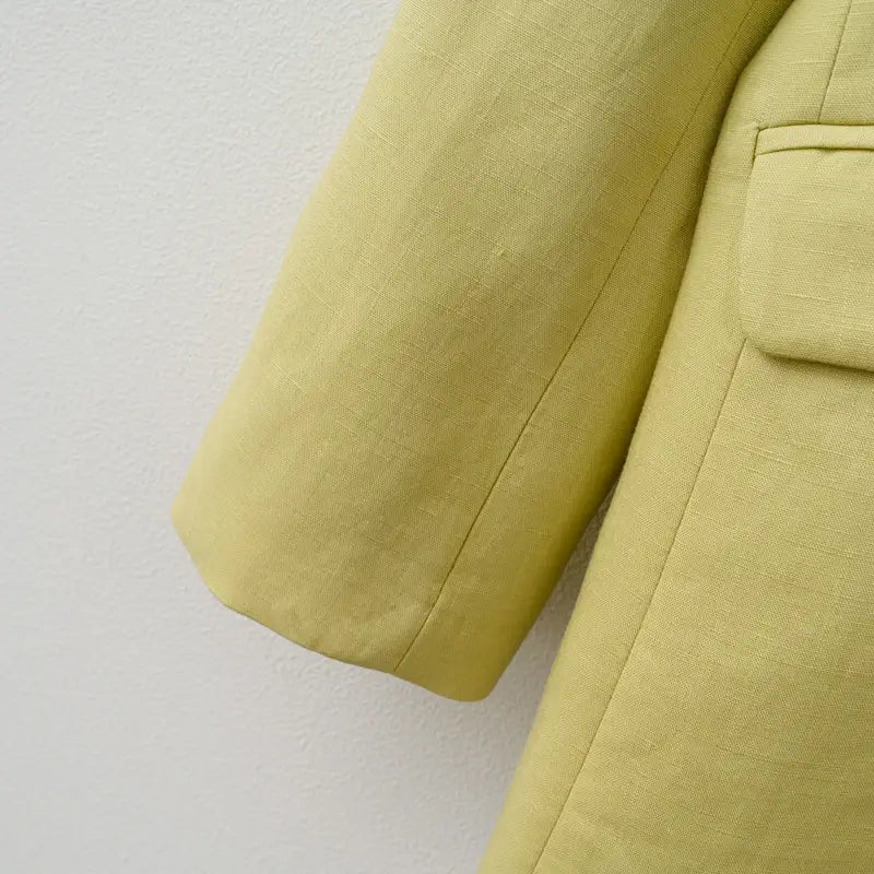 Spring / Summer Women Fashion Linen Basic Jacket