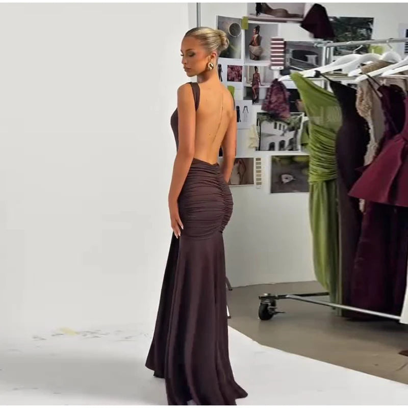 Jumpsuit Half Skirt Women Set Backless