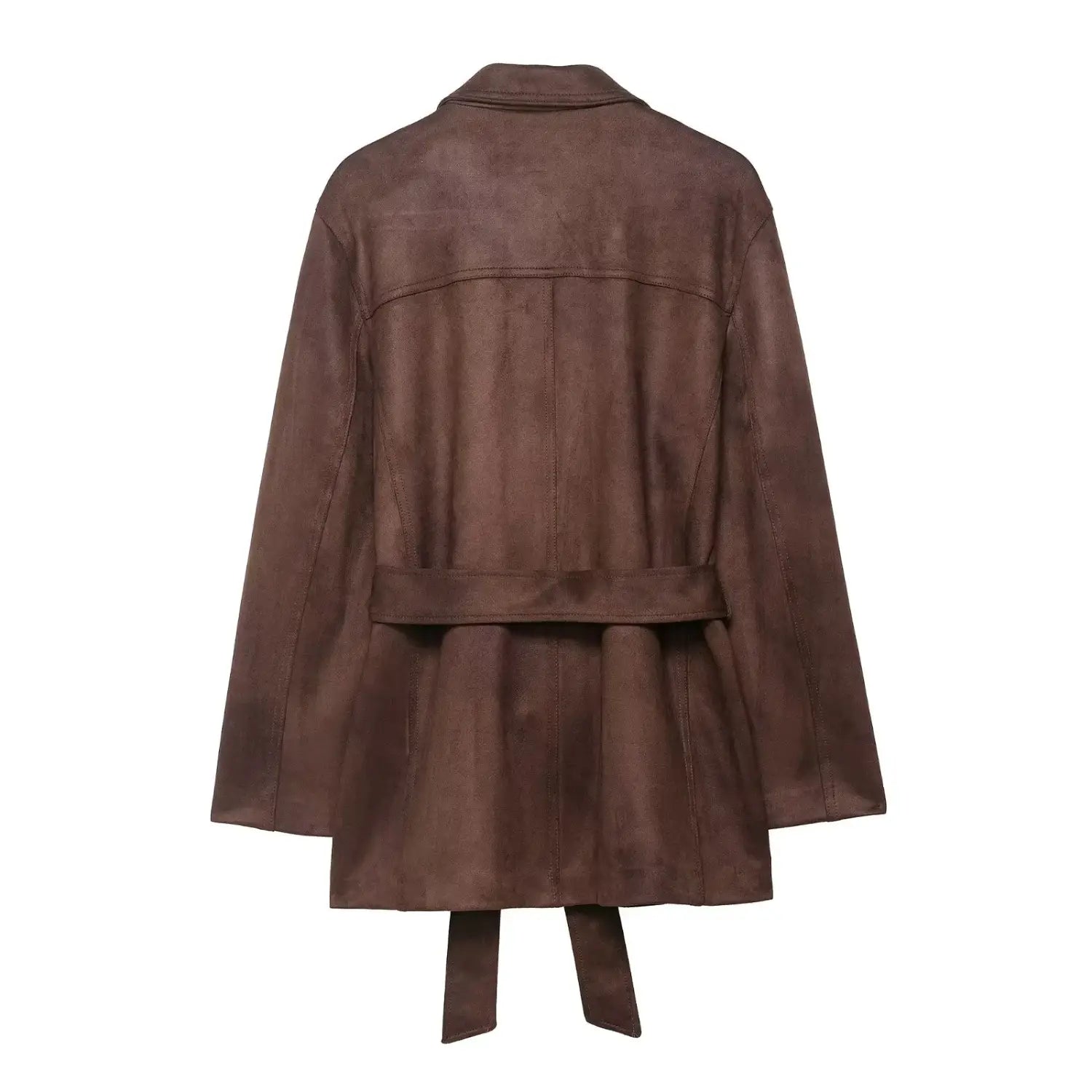 High Street Brown Suede Jacket For Women