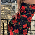 Flowers Print Spaghetti Strap Dress - Norellé