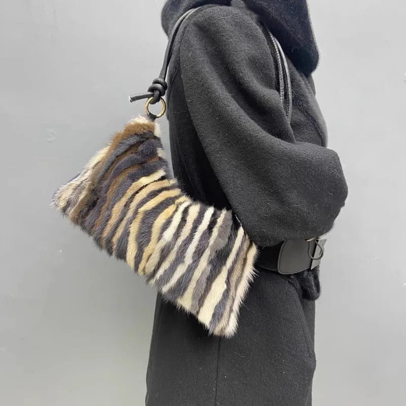 Real Mink Fur Bag Shoulder