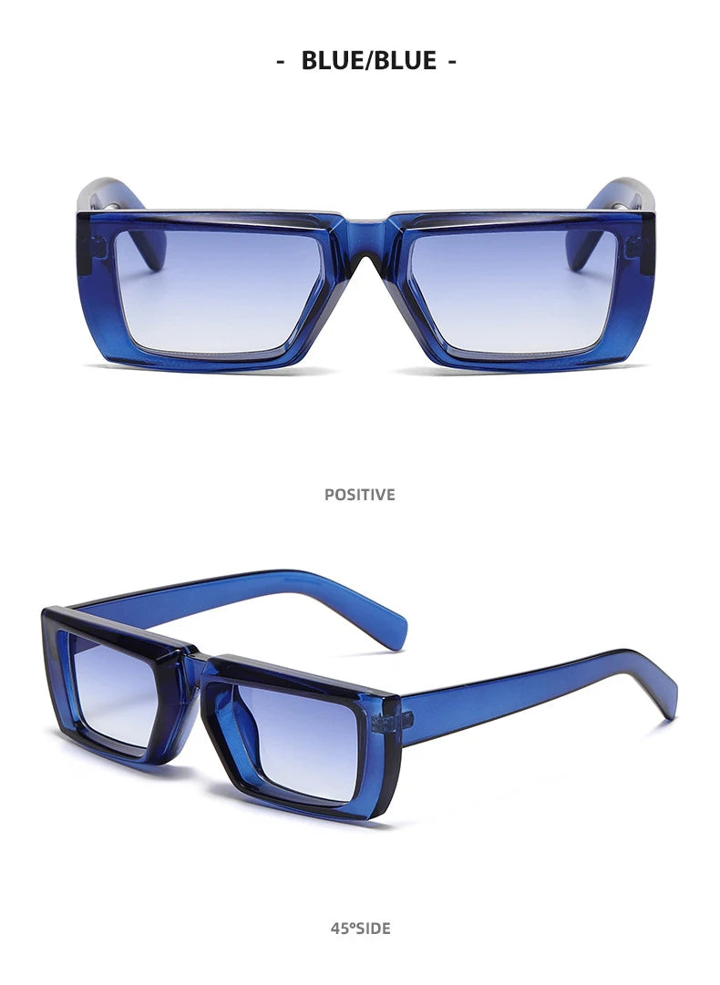 Vintage Rectangle Sunglasses Women