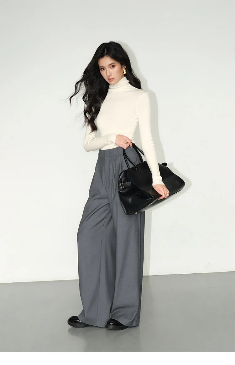 High-waisted Wide-leg Suit Pants Women’s